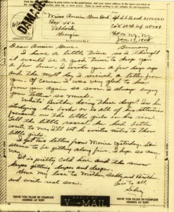 Letter to Annie Gene January 17, 1945